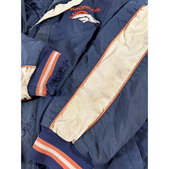 Vintage G III Apparel NFL Mens Quilted Windbreaker Jacket Denver Broncos L - Picture 6 of 14